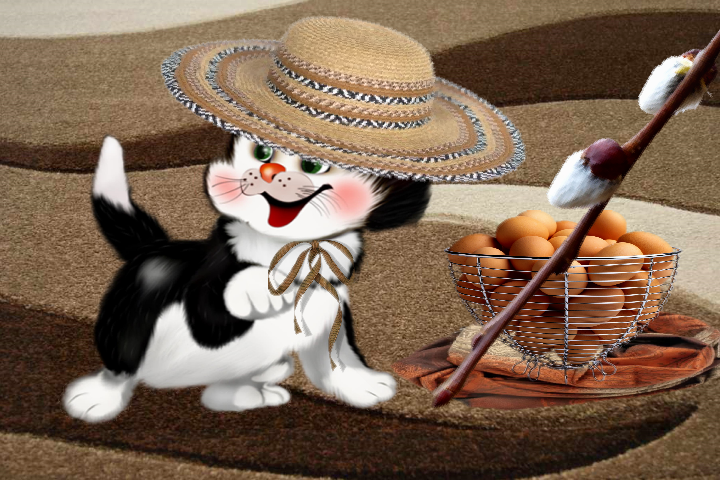 Tapety - Kot w kapeluszu  - seria - Tapeta.png